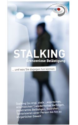 Cover der Stalkingbroschüre