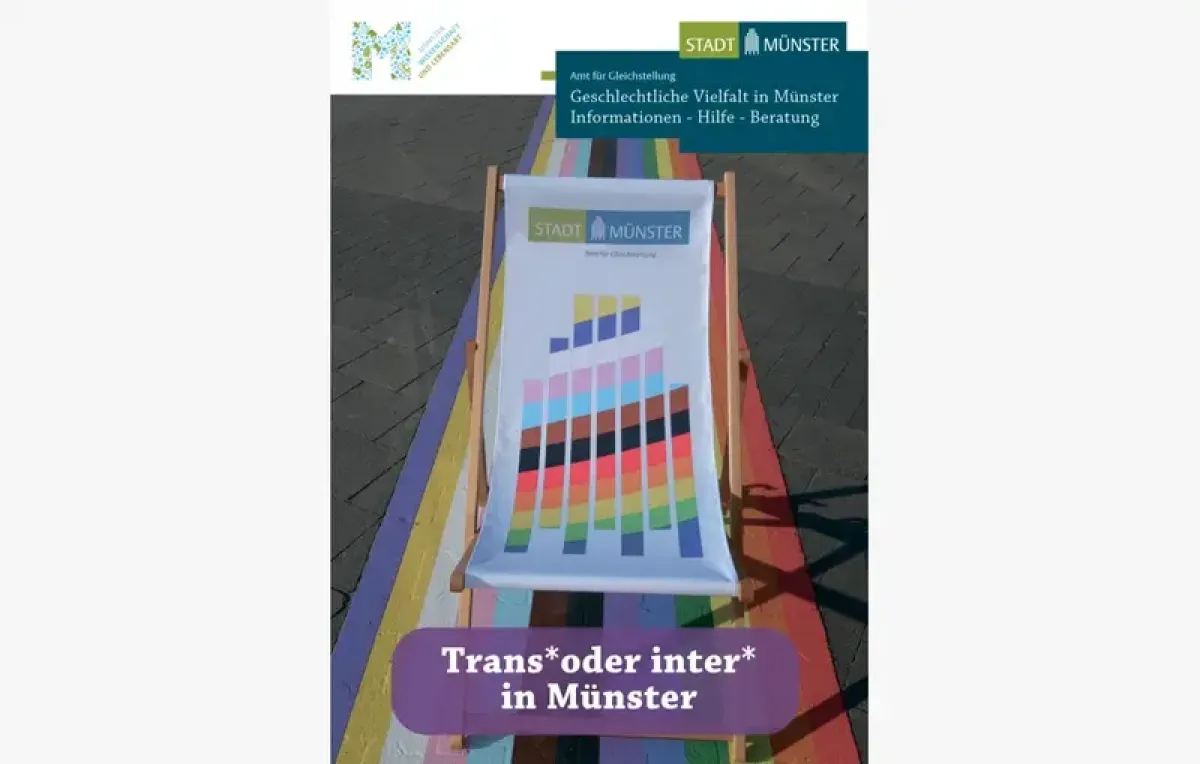 Titelblatt der Broschüre "Trans* und Inter* in Münster"