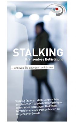 Cover der Stalkingbroschüre