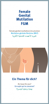 Cover des Faltblattes 'Weibliche Genitalverstümmelung'